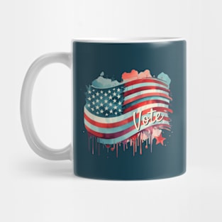 Vote American Flag Mug